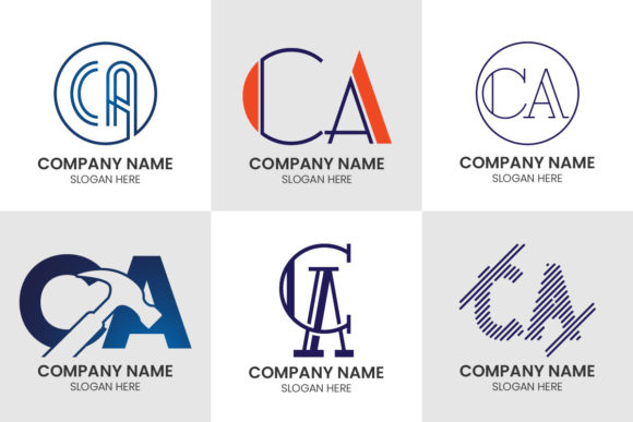 Download Initial Letter CA Logo Set - Letter Collection