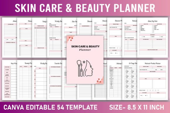 Download Editable Skin Care &amp; Beauty Planner - Skin care Collection
