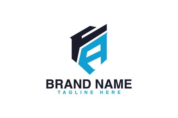Download Letter FA Premium Geometric Logo Design. - Letter Collection