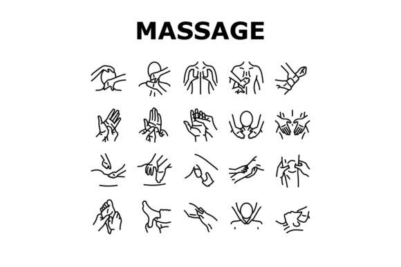 Download Massage Therapy Relaxation Icons Set - Premium Bundle
