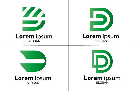 Download D Letter Monogram Logo Set - Letter Collection