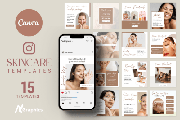 Download 15 Skin Care Instagram Post Template - Premium Resources