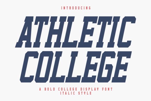Download Athletic College Italic - Athletic Collection